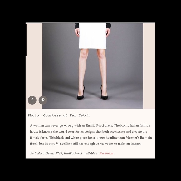 Emilio Pucci black and white wool dress - Picture 7 of 7